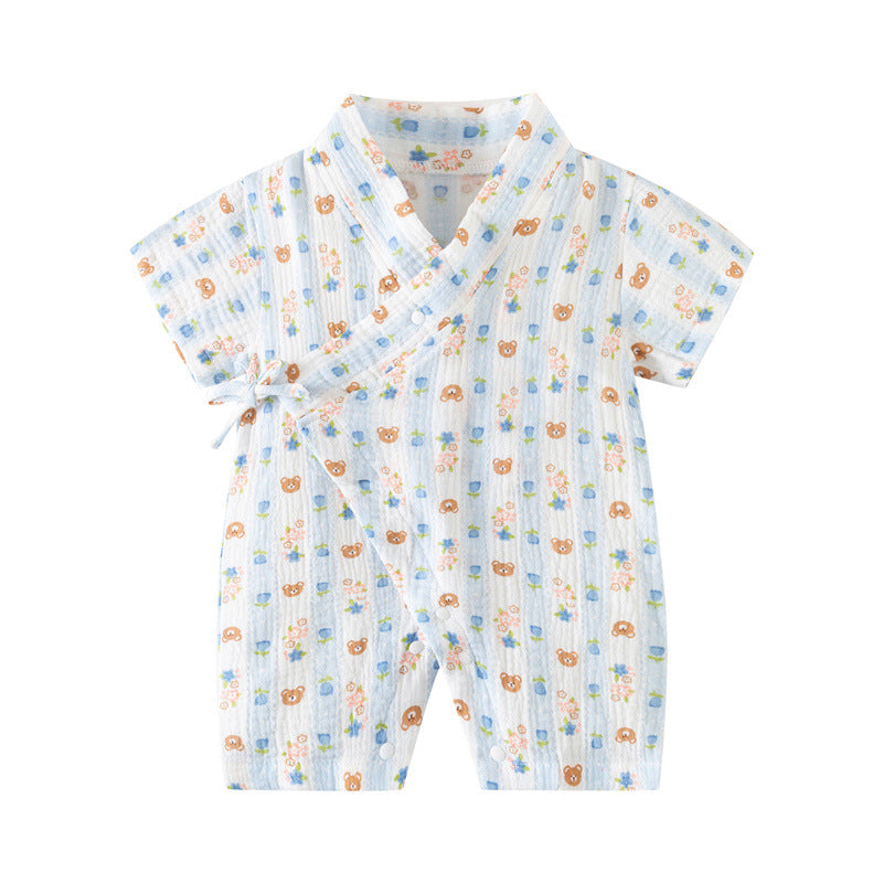 Sleeve Gown Soft Breathable Crepe Printed Jumpsuit Jumpsuit, Climbing Suit