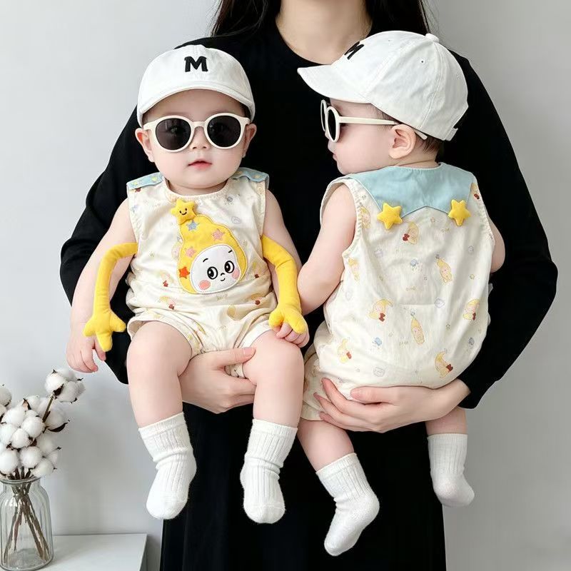 Sleeveless Leotard Cartoon Cute Super Western Style Jumpsuit, Climbing Suit