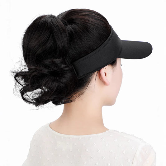 Women's Hair Baseball Cap Fashion Realistic Integrated High Wig Long Curls
