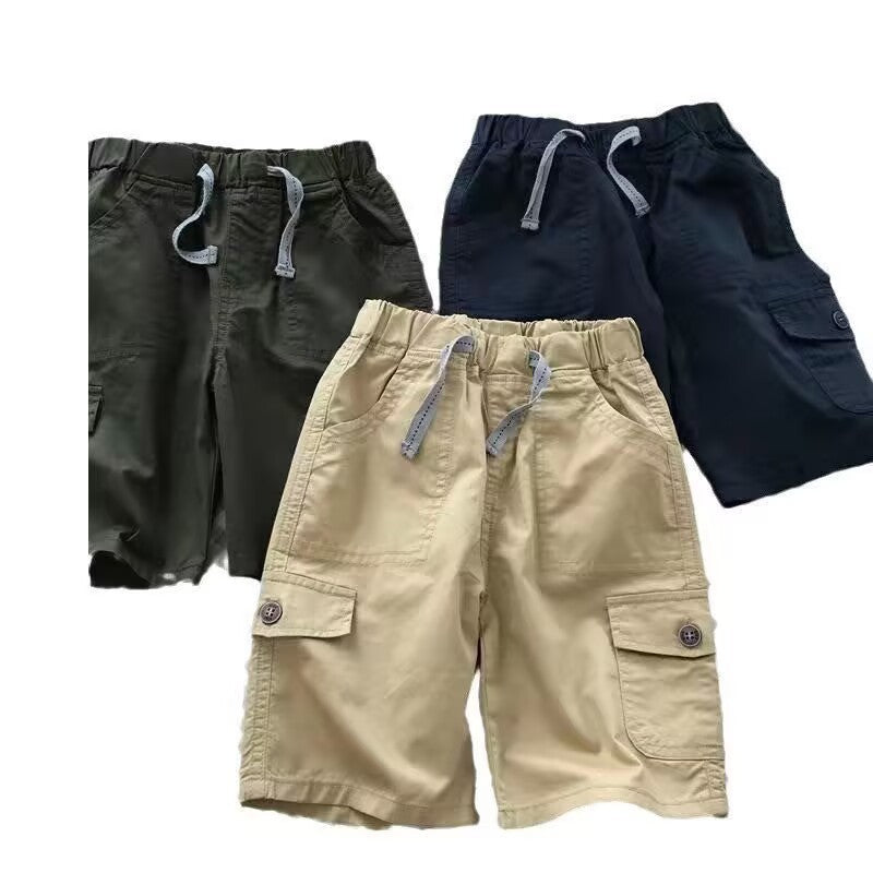 Children's Shorts Thin Summer Clothing Loose Trendy Fifth Middle Korean Style Children's Pants