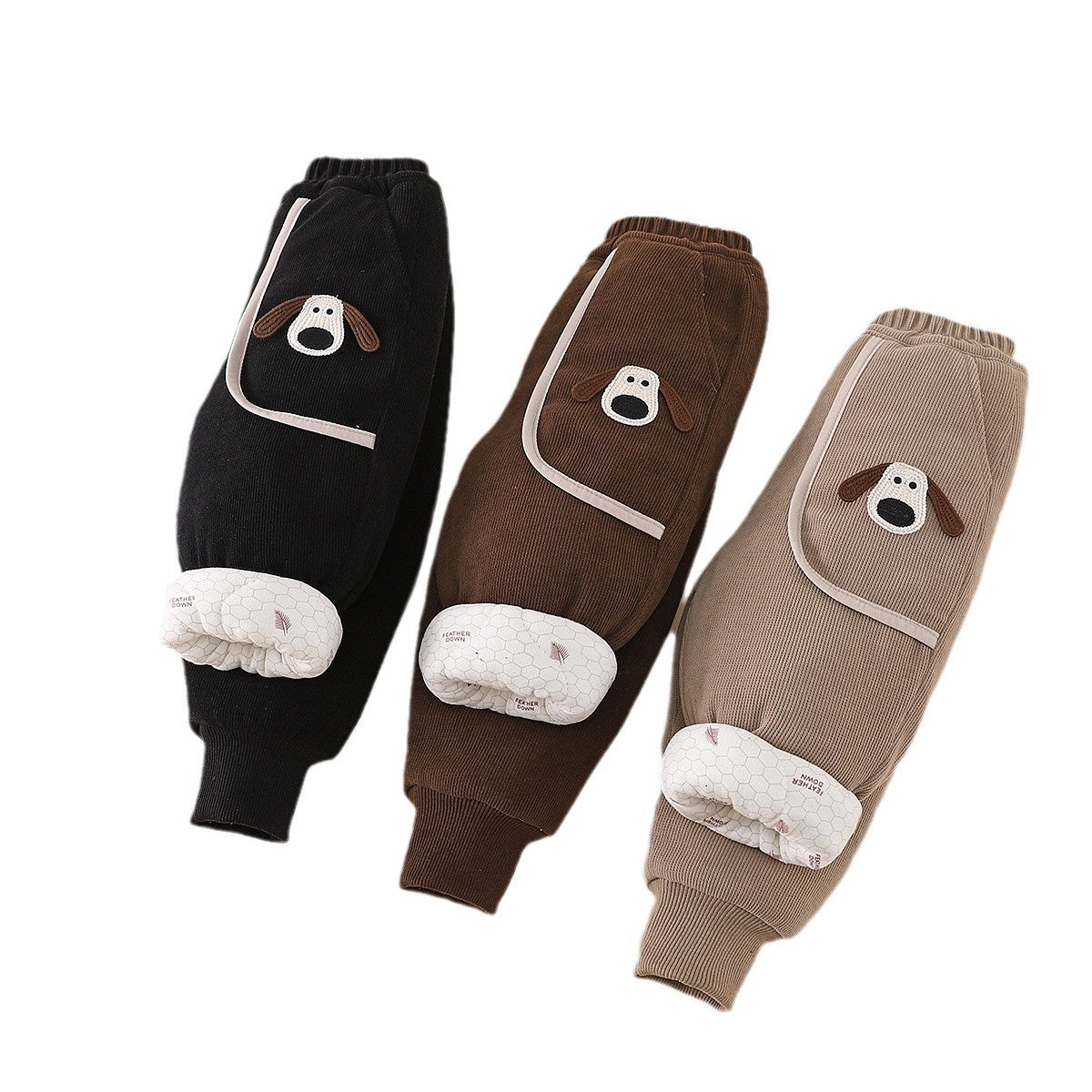 Cotton For Outer Wear Fleece Padded Winter One To Get Children's Pants
