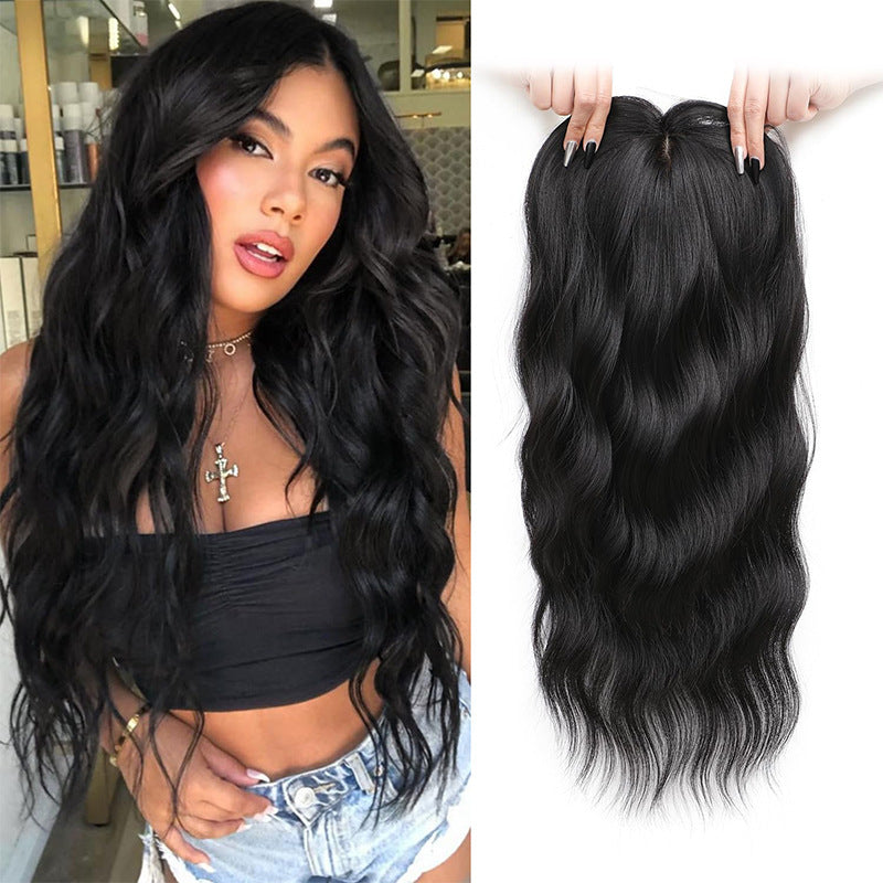 Women's Hair Piece Hand-woven Lace Hairpiece Big Wig Long Curls