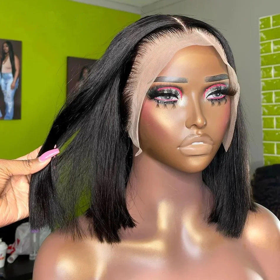 Fashion Stylish Straight Bob Brazilian Human Real Hair Wig