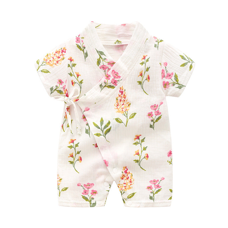 Sleeve Gown Soft Breathable Crepe Printed Jumpsuit Jumpsuit, Climbing Suit