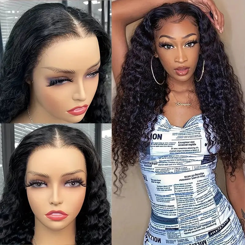 Fashion Front Lace Fluffy Corn Curler Small Curly Hair Wig Long Curls
