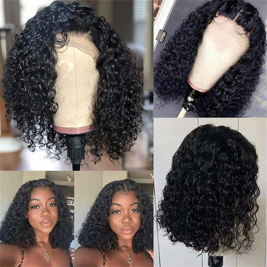 African Small Chemical Fiber Winding Stick Wig Short Curly Hair