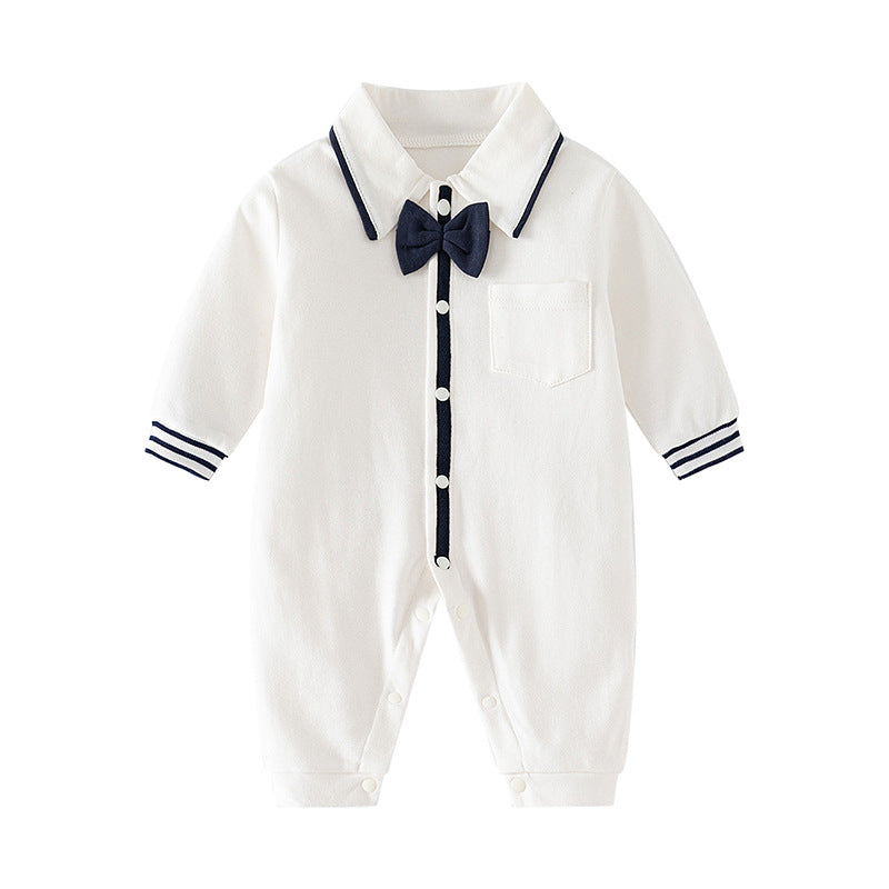 Jumpsuit Pure Cotton Simple Long Sleeve Romper Male Female Baseball Jumpsuit, Climbing Suit