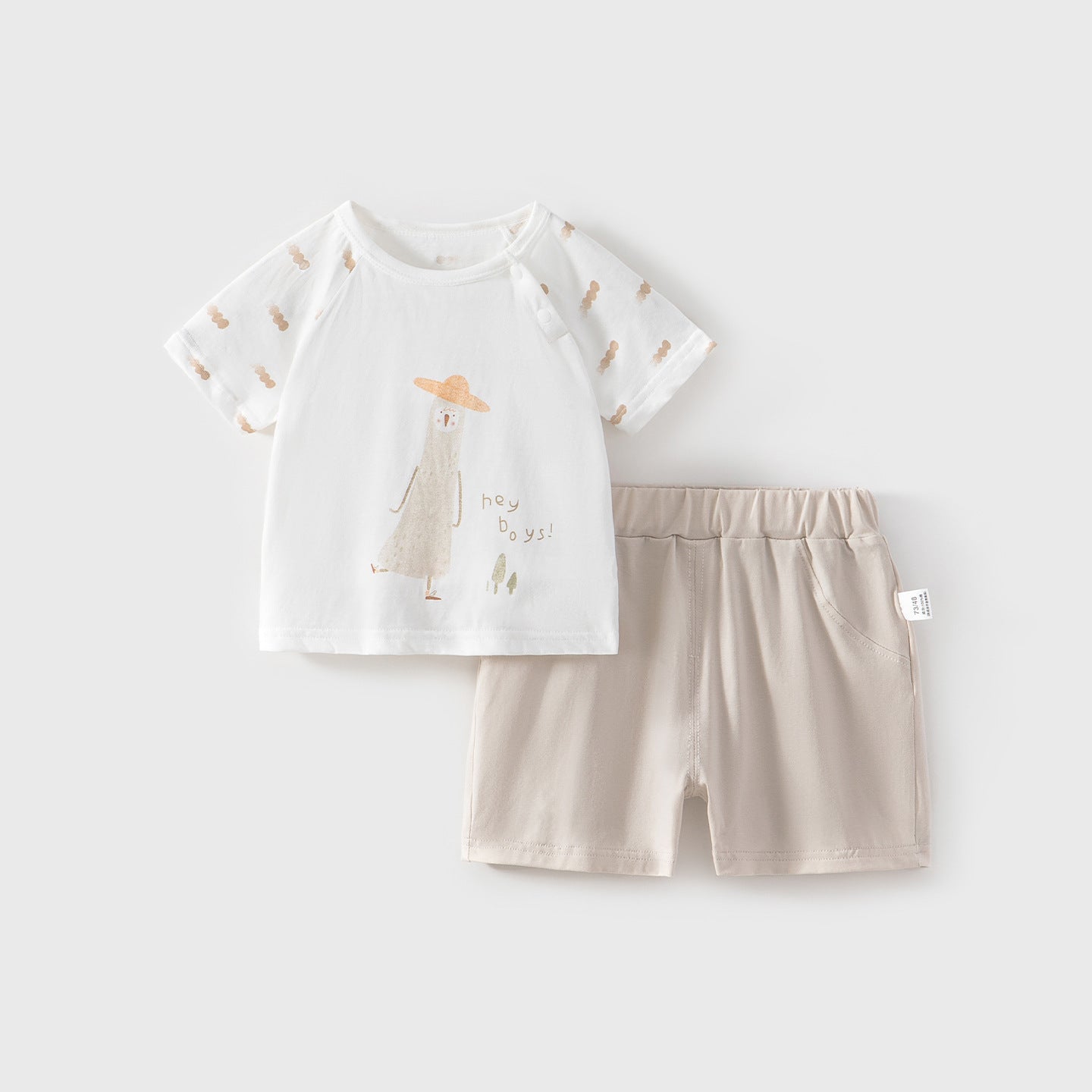 Children's Short Sleeve Split Outdoor Two-piece Clothing Class Children's Suit