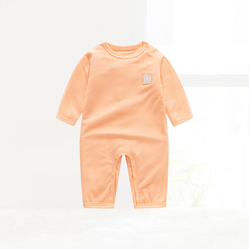 Children's Clothing Class One-piece Pajamas Pullover Shoulder Open Jumpsuit, Climbing Suit