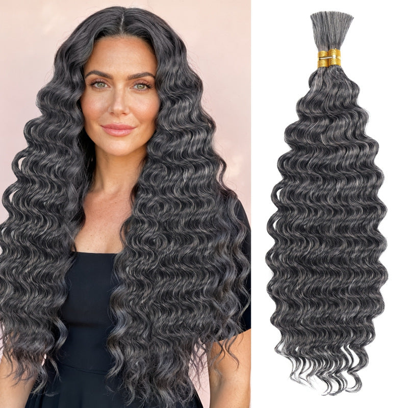 Chemical Fiber Hair Bundle Body Weave Knitting Crochet Long Curly Other Wig