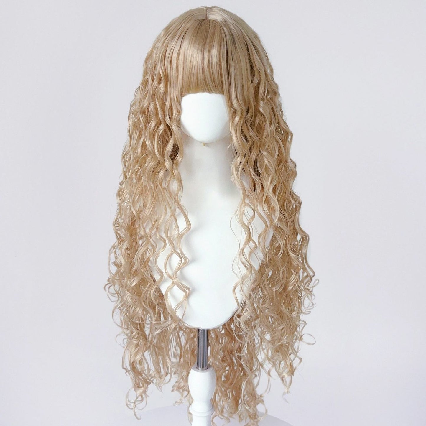 Gothic V Ancient Early Wet Hair Curly Millennium Singer Light Wig Long Curls