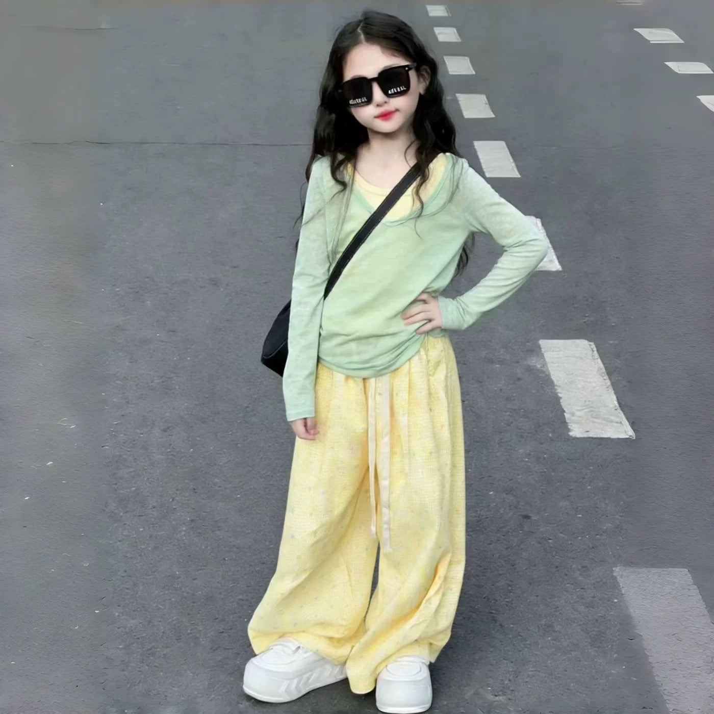 Children's Spring Clothes Western Style Thin Little Dopamine Long Children's Suit