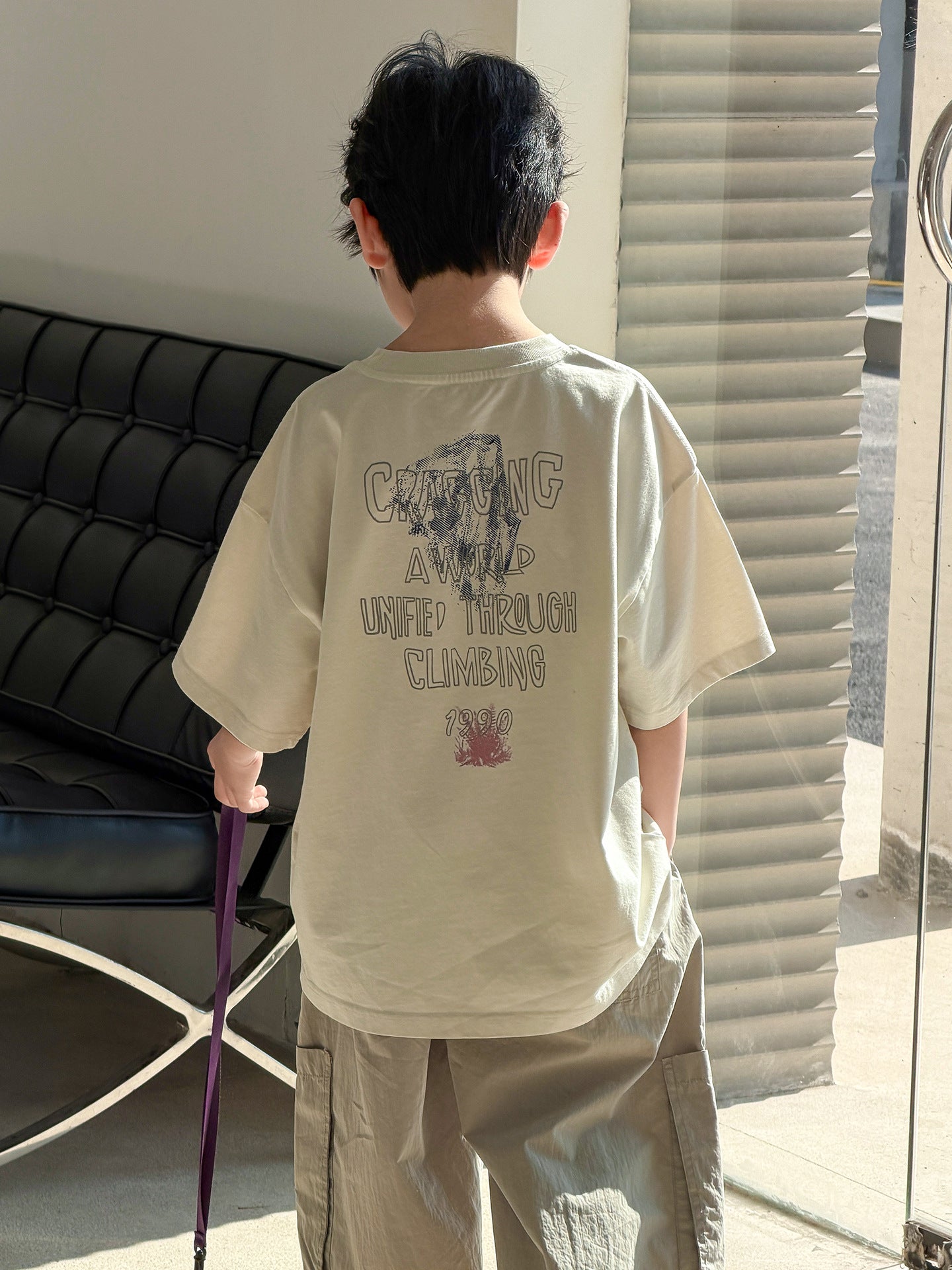 Children's Summer Top Western Style Medium Small Children's T-shirt