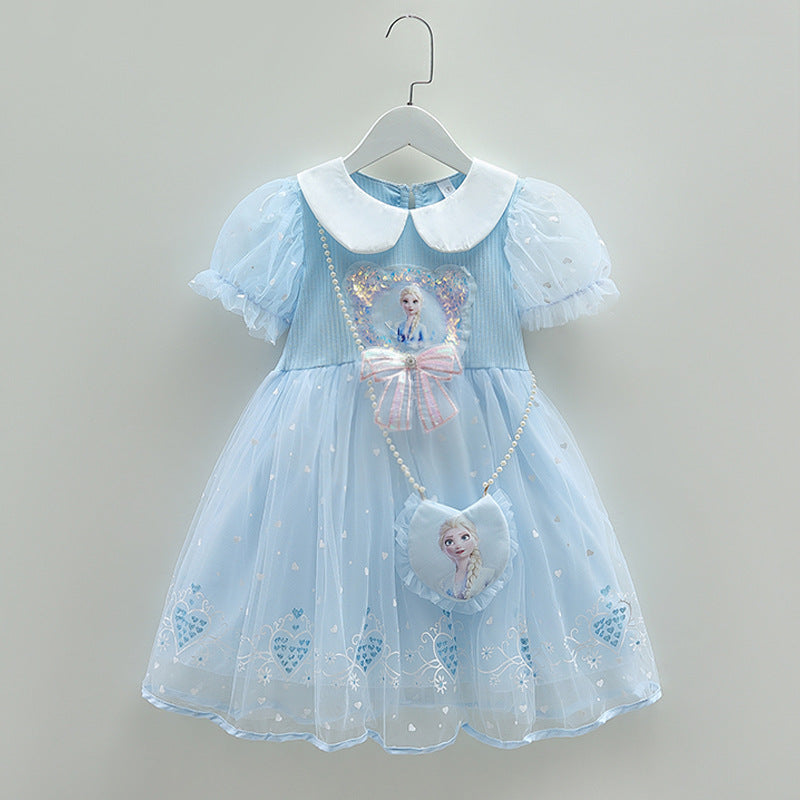 Women's & Children's Princess Elsa Summer Fashionable Little Skirt Children's Dress