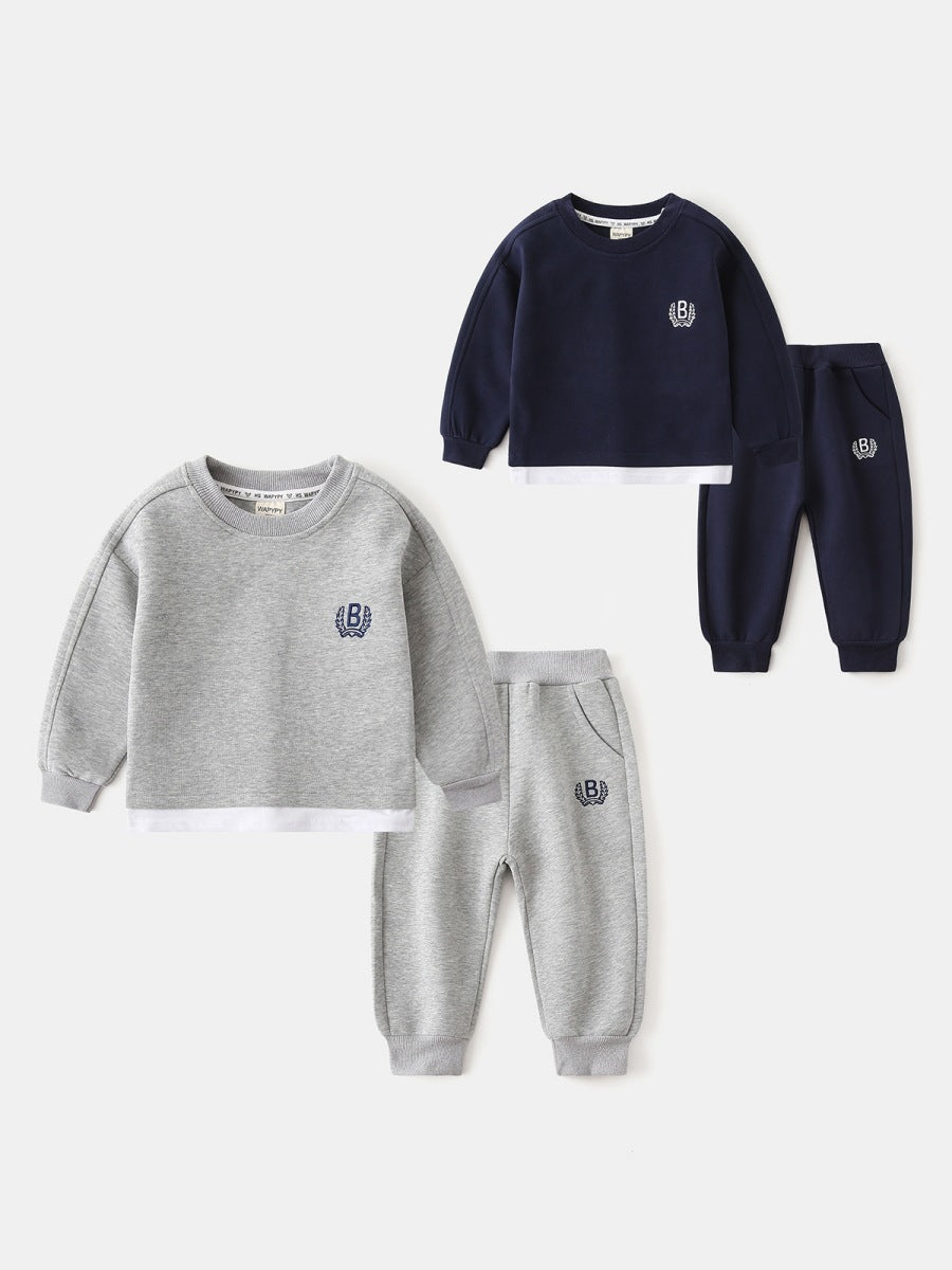 Children's Fashion Korean Set Sweater Sports Pants Children's Suit