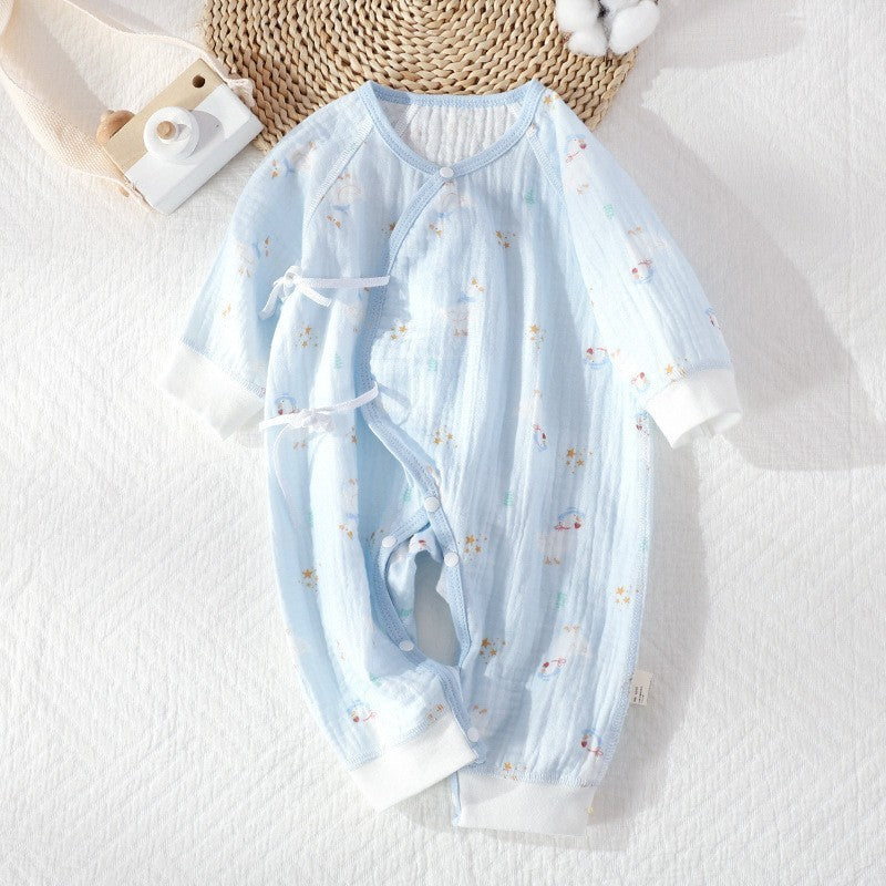 Class Antibacterial Born Cotton Gauze Jumpsuit Jumpsuit, Climbing Suit