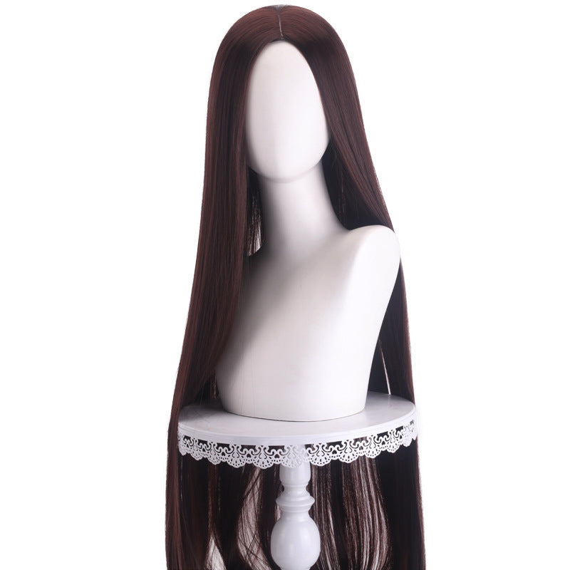 Pretty New Universal Long Straight Hair Cos Wig