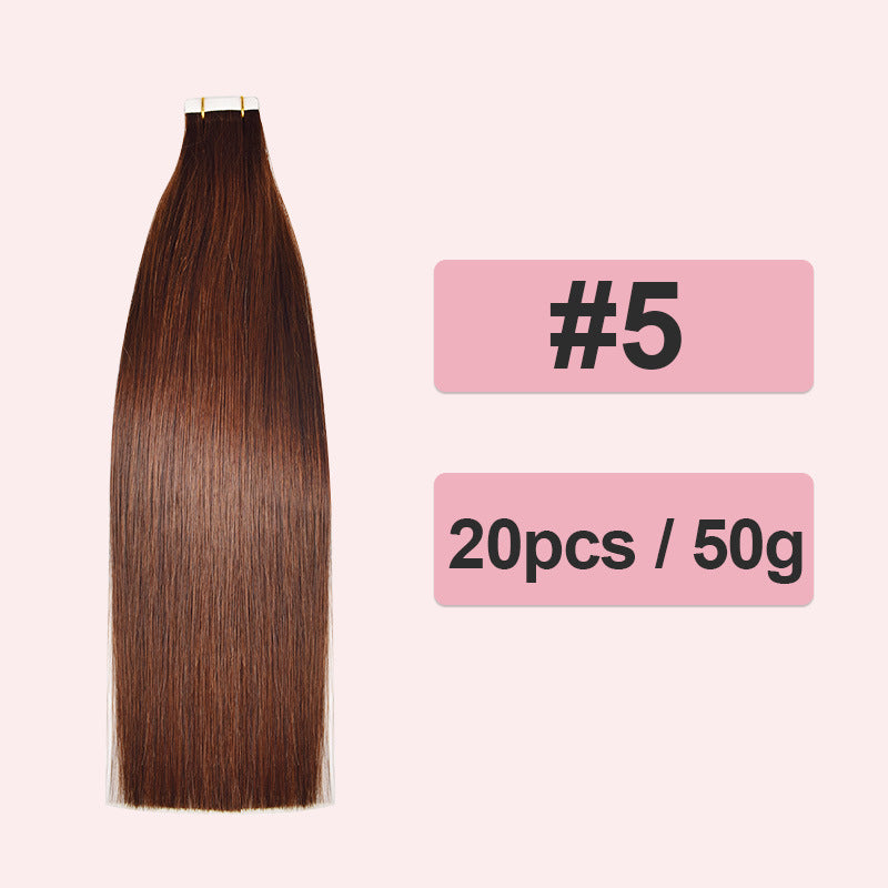 Comfortable Popular Extension Full Human Film Real Hair Wig