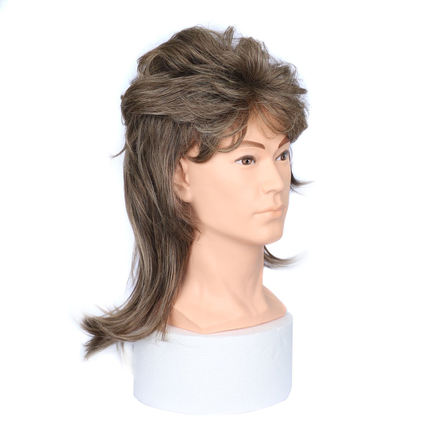 Men's Export Head Cover Personality Fashion Mid-length Curly Men's Wig