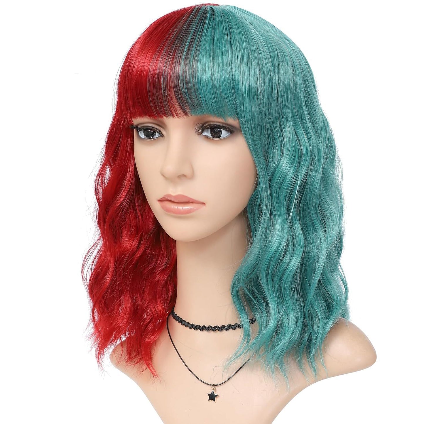 Female Chemical Fiber Head Cover Small Wig Short Curly Hair