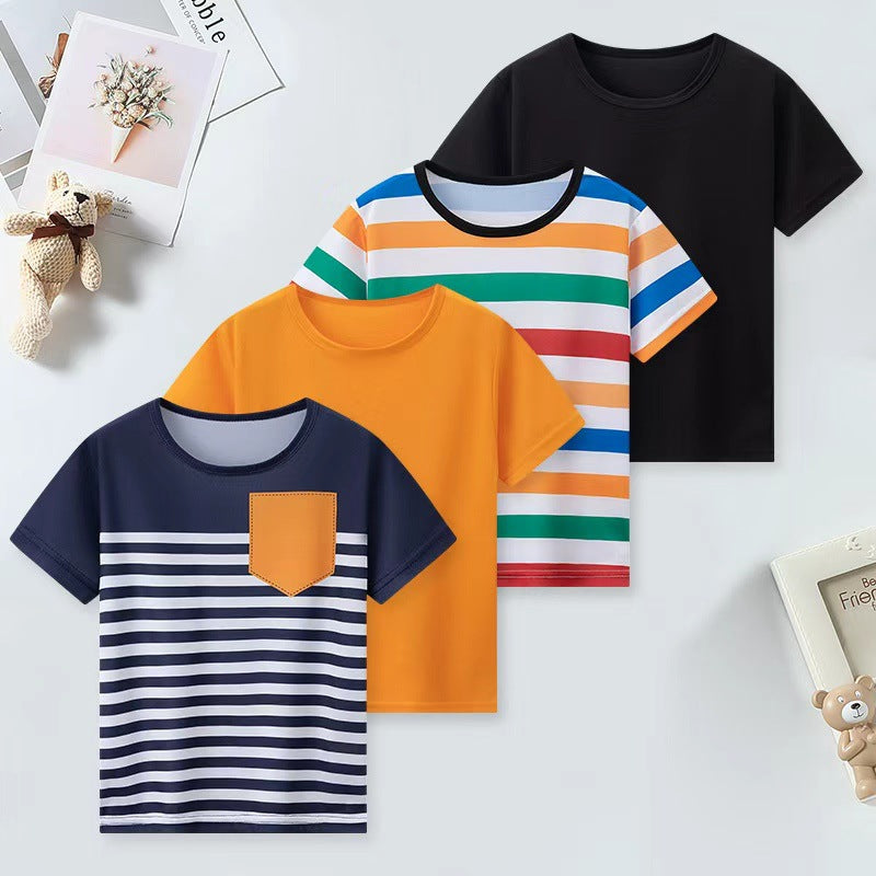 Children's Overseas Summer Combination Short Sleeve Boys Children's T-shirt
