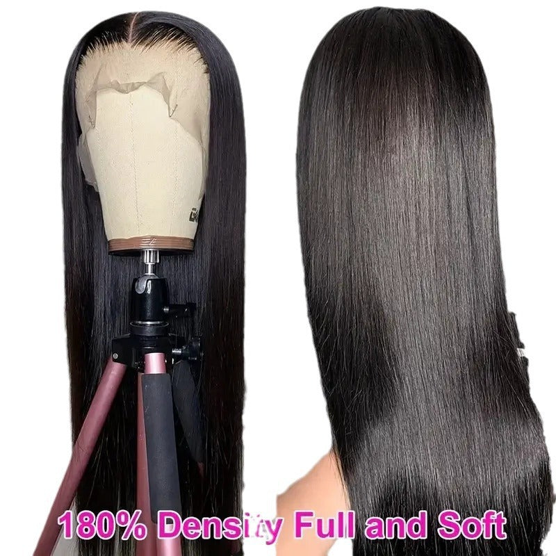 Women's Front Lace Hair Chemical Fiber Long Straight Wig