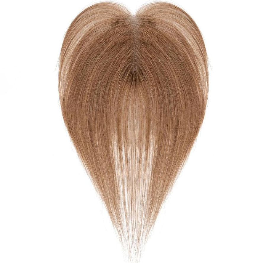 Top Hair Increase Volume Fluffy Real High Skull Cover Gray Wig