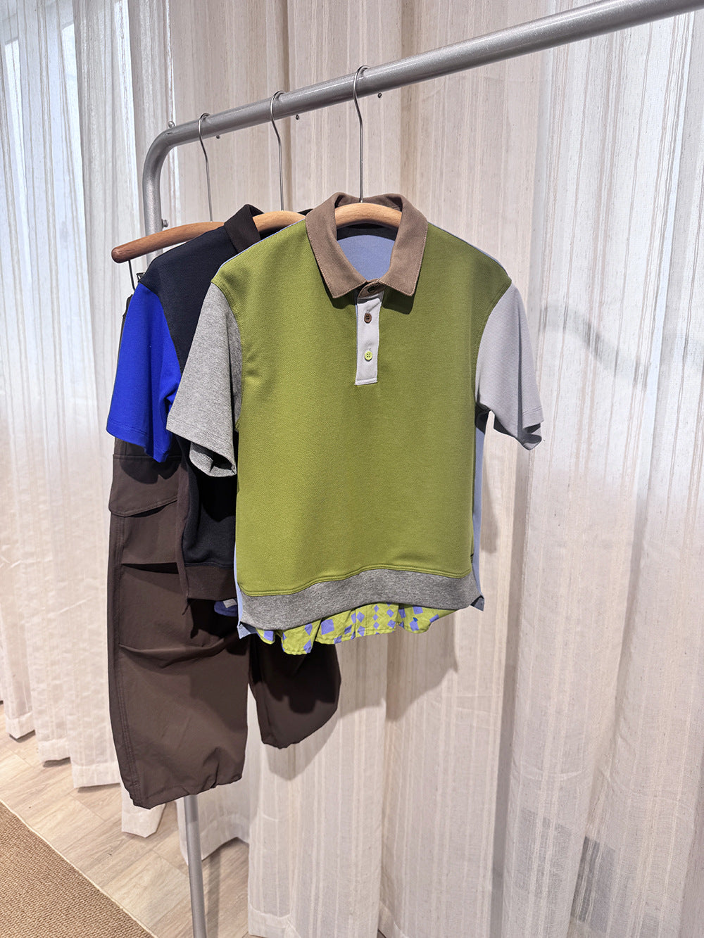 Boys Color Matching Trendy Shirt Fake Two-piece Children's T-shirt