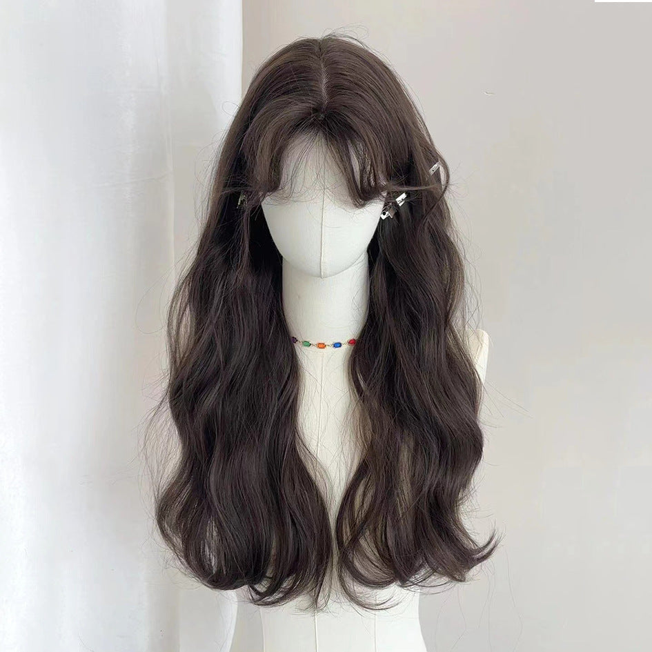 For Casual Wave Small Imitating Real Wig Long Curls