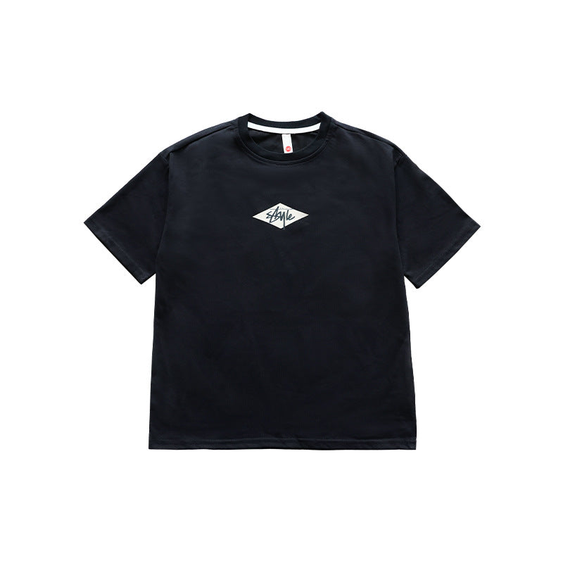 Men's & Children's Short Sleeve Summer Middle Big Casual Comfortable Half Children's T-shirt