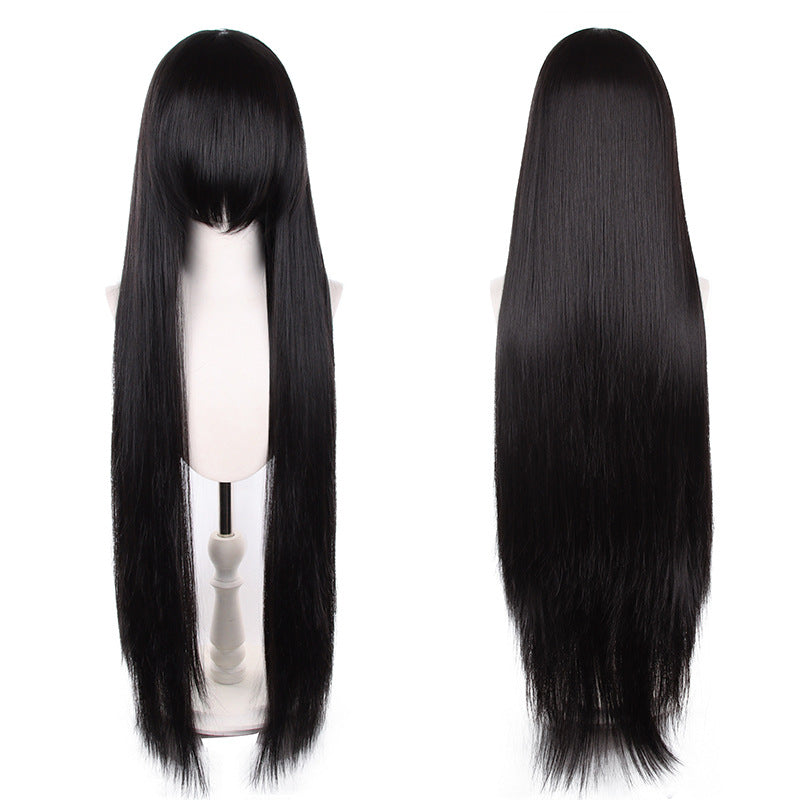Mao Style Universal Scalp Head Long Bangs Cos Wig