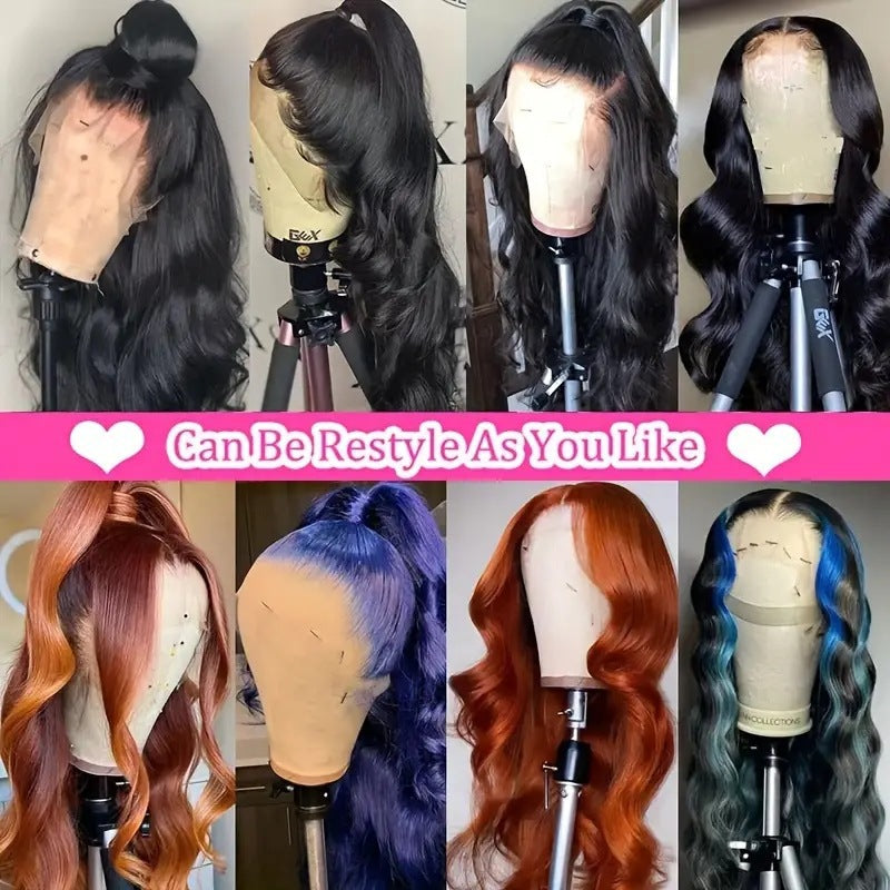 Front Lace Wine Red Curly Female Wig Long Curls
