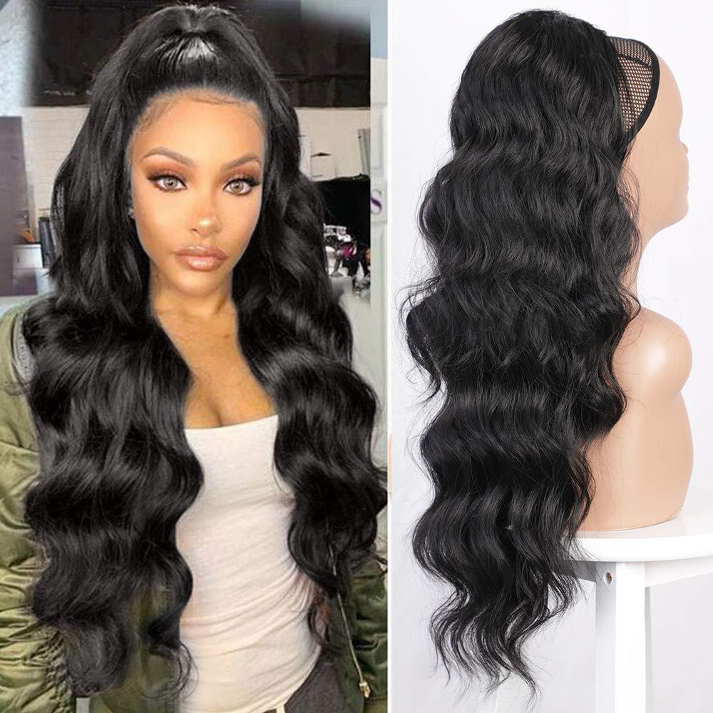 Women's Fiber Drawstring Hair Extension Big Wave Chemical Wig Ponytail