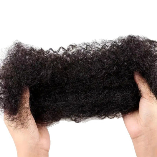 Stylish Human Puffy Silk Dreadlocks Accessories Real Hair Wig