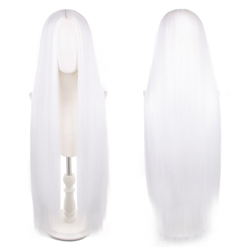 Mid-length Universal Long Straight Scalp Style Cos Wig
