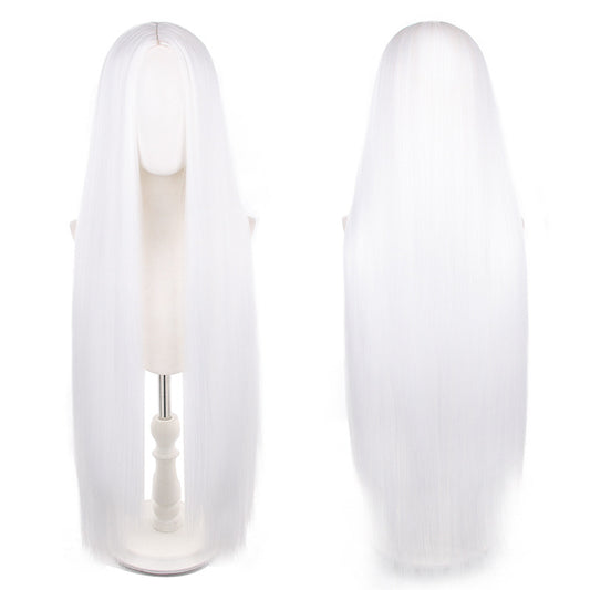 Mid-length Universal Long Straight Scalp Style Cos Wig