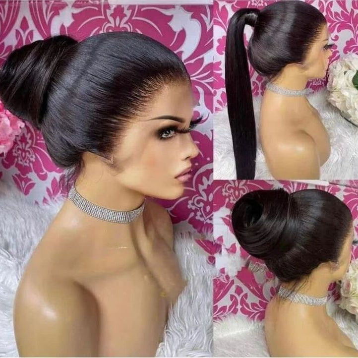 Lace Hair Water Curly Body Wave Long Straight Wig