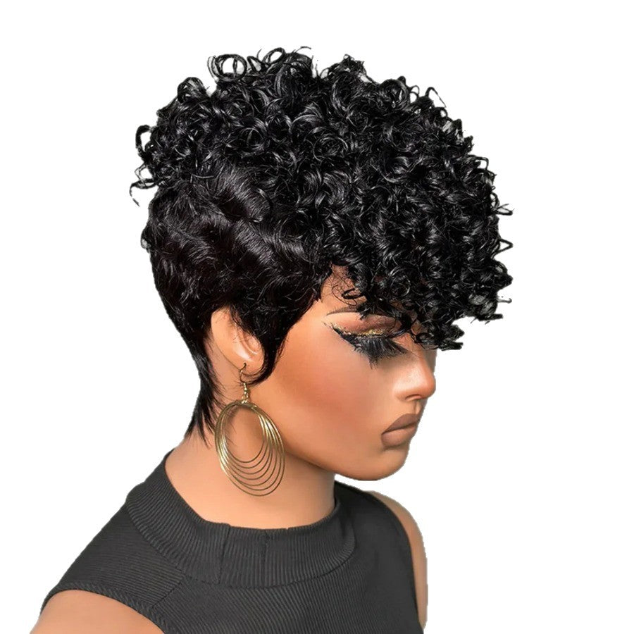Trendy New Beautiful Cool Innovative Human Real Hair Wig