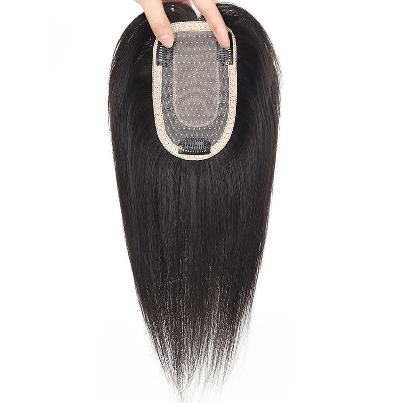 Women's Set All Real Hair Top Replacement Lightweight Hairpiece Wig