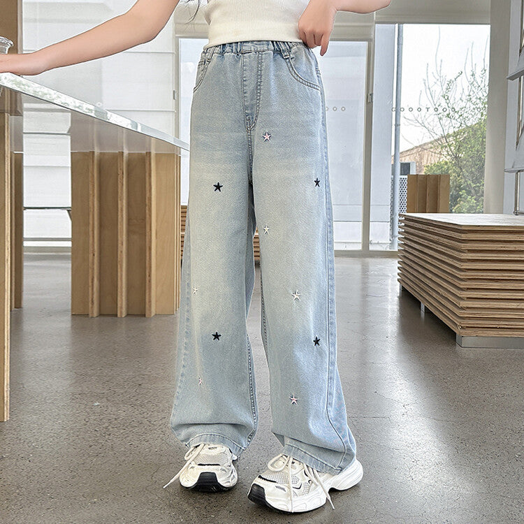 Summer Western Style Medium Big Fashionable Thin Children's Pants