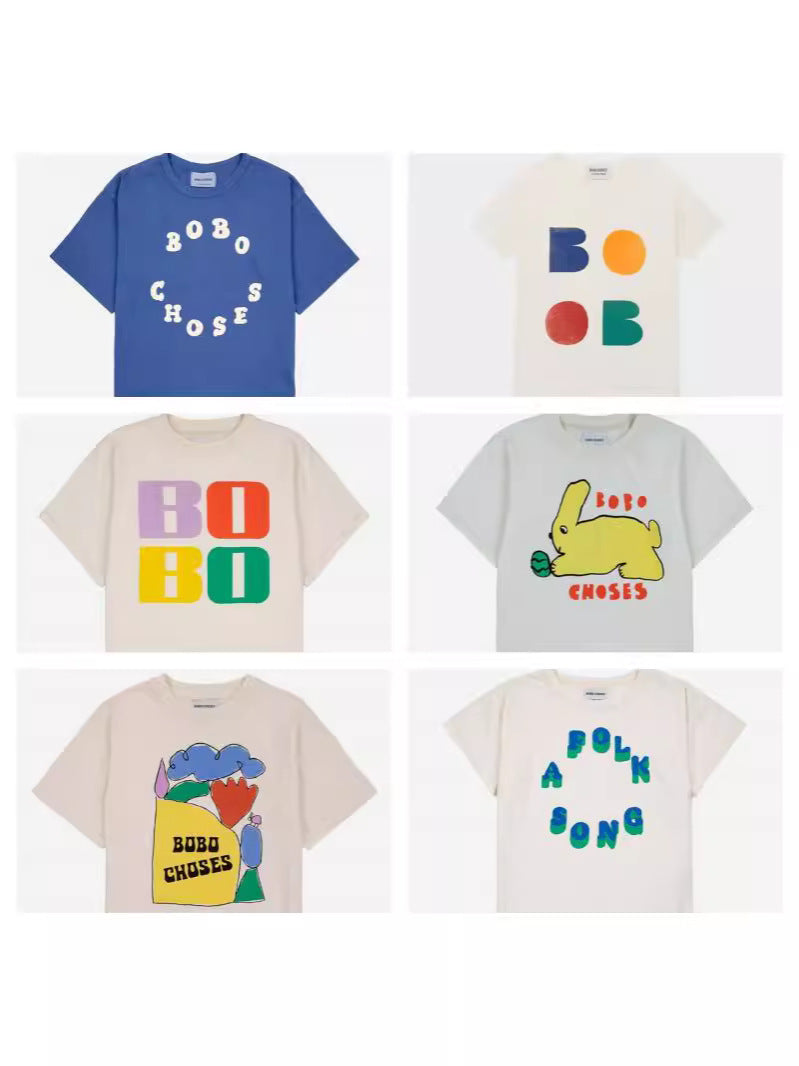 Children's Clothing Cotton Printing Fashion Short Sleeve Children's T-shirt