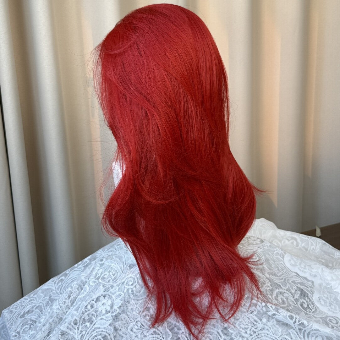 Hairpiece Sea High Level Air Bangs Hair Sweet Princess Long Straight Wig