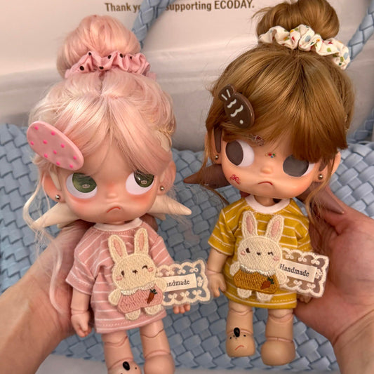 Zi Curly Hair Straight Bangs Gingerbread Man Soft Silk Volume Cos Wig