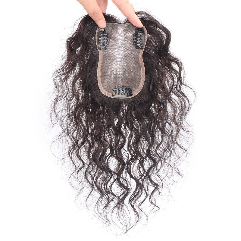 Small Curls Set Female Head Hair Replacement Real Seamless Increase Wig
