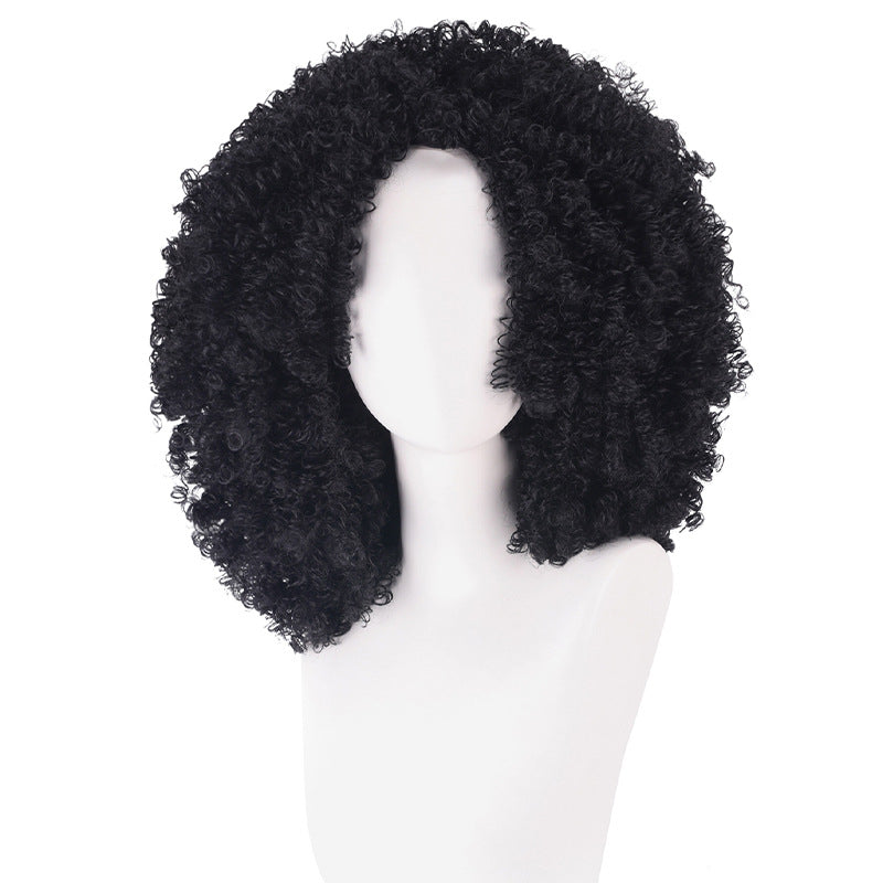 Lord One Piece Nose Song Brook Black Afro Fluffy Cos Wig