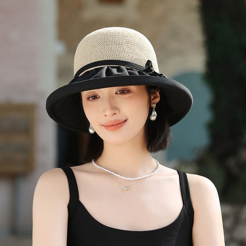 Hat Integrated Artificial Human Bucket Female Luminous Head Wig Short Straight Hair