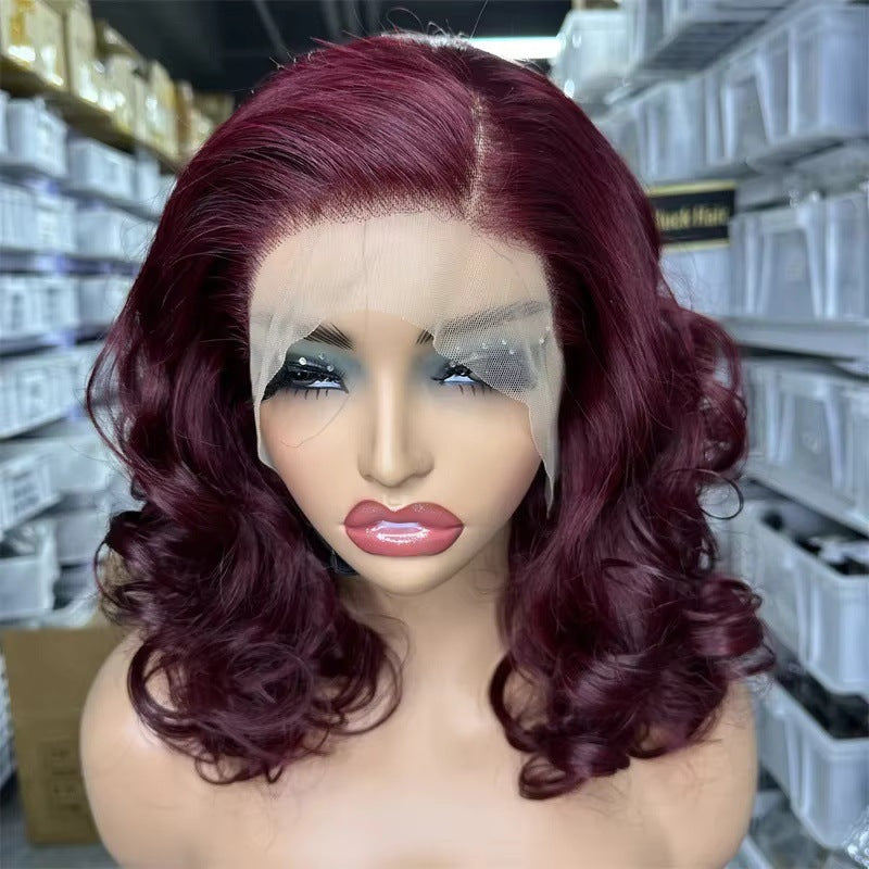 Unique Chemical Fiber Hair Bangs Lace Wig Long Curls