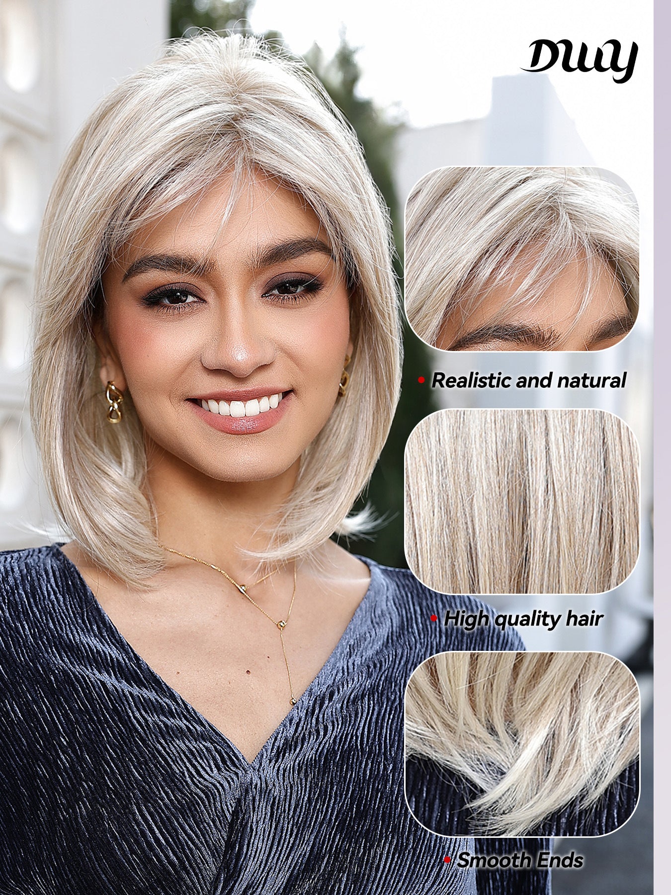 Natural Breathable Summer Fashion High Temperature Resistant Free Wig Short Curly Hair
