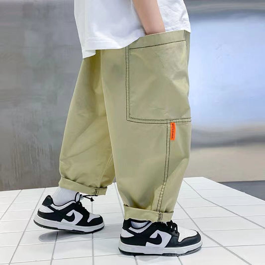 Children's Thin Anti Mosquito Middle Big Tide Children's Pants