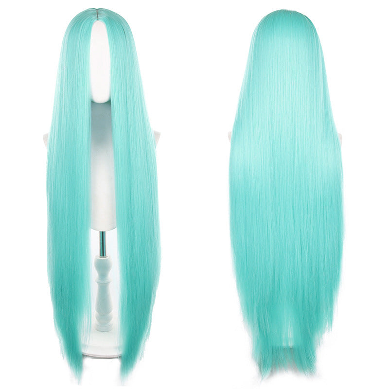 Mid-length Universal Long Straight Scalp Style Cos Wig